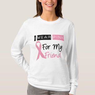 T-shirt Je porte le rose pour mon ami