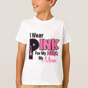 T-shirt Je porte le rose pour mon CANCER DU SEIN de la