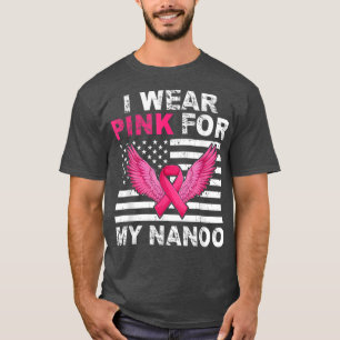 T-shirt Je Porte Le Rose Pour Mon Cancer Du Sein Nanoo Ros