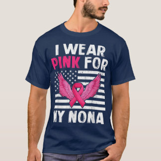 T-shirt Je Porte Le Rose Pour Mon Cancer Du Sein Nona Rose