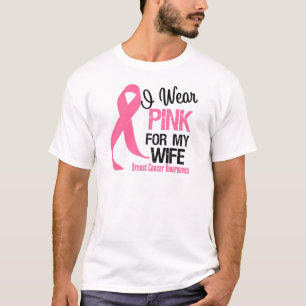 T-shirt Je porte le rose pour mon épouse