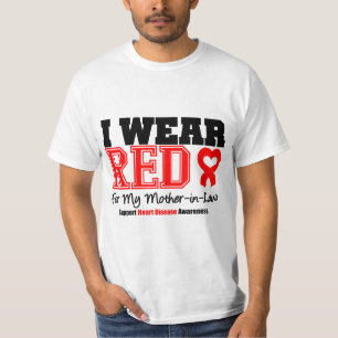 T-shirt Je porte le rouge pour ma belle-mère