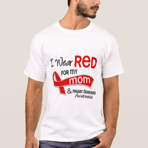 T-shirt Je porte le rouge pour mon maladie cardiaque de