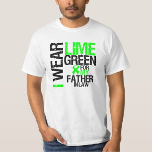 T-shirt Je porte le vert de chaux pour mon lymphome de