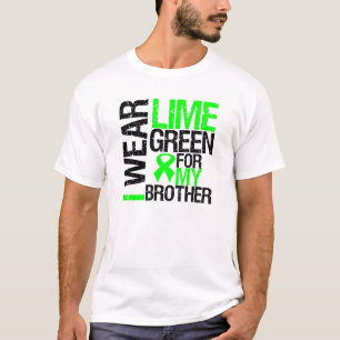 T-shirt Je porte le vert de chaux pour mon lymphome de