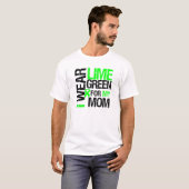 T-shirt Je porte le vert de chaux pour mon lymphome de (Devant entier)