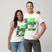 T-shirt Je porte le vert de chaux pour mon lymphome de (Unisexe)