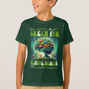 T-shirt Je Porte Le Vert Pour La Sensibilisation À La Sant