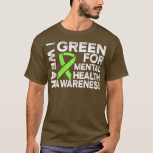 T-shirt Je Porte Le Vert Pour La Sensibilisation À La Sant