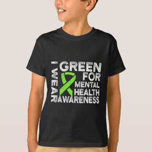 T-shirt Je Porte Le Vert Pour La Sensibilisation À La Sant