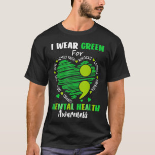 T-shirt Je Porte Le Vert Pour Le Mois De Sensibilisation À
