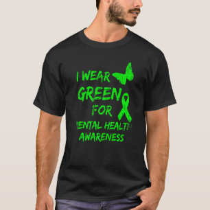 T-shirt Je Porte Le Vert Pour Le Mois De Sensibilisation À