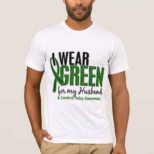 T-shirt Je porte le vert pour ma infirmité motrice