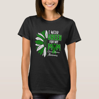 T-shirt Je Porte Le Vert Pour Ma Mère La Sensibilisation À