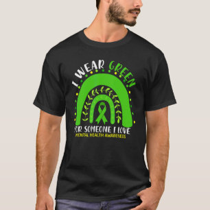 T-shirt Je Porte Le Vert Pour Quelqu'Un Que J'Aime La Sant