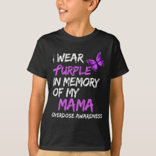 T-shirt Je Porte Le Violet En Mémoire De Mon Adjudicateur