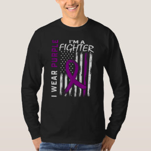 T-shirt Je porte le violet Je suis un Ame de sensibilisati