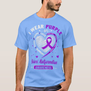 T-shirt Je Porte Le Violet Pour La Malformation Chiari Sen