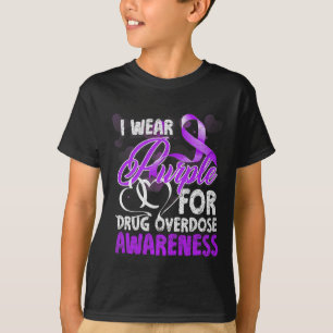 T-shirt Je Porte Le Violet Pour La Sensibilisation À La Su