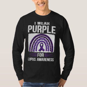 T-shirt Je Porte Le Violet Pour Lupus Support Lupus Aw