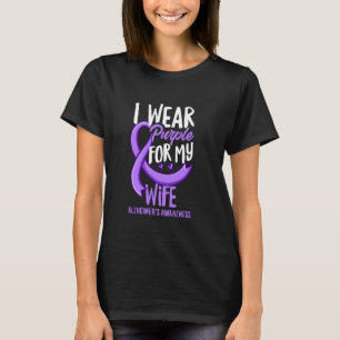 T-shirt Je porte le violet pour ma femme La sensibilisatio