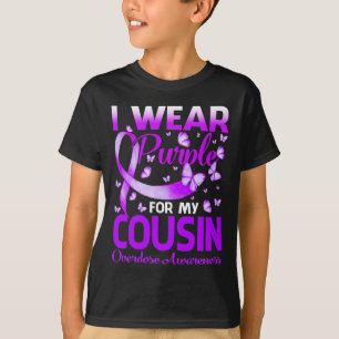 T-shirt Je Porte Le Violet Pour Ma Sensibilisation À La Su
