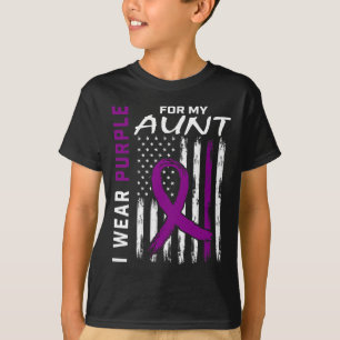 T-shirt Je Porte Le Violet Pour Ma Tante Epilepsie Sensibi