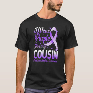 T-shirt Je Porte Le Violet Pour Mon Cousin Pediatric Stroc