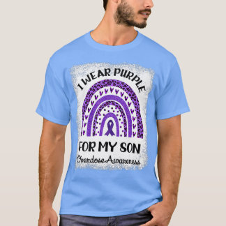 T-shirt Je Porte Le Violet Pour Mon Fils Surdose Sensibili