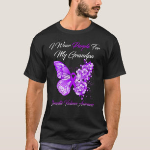 T-shirt Je Porte Le Violet Pour Mon Grand-Père, La Violenc