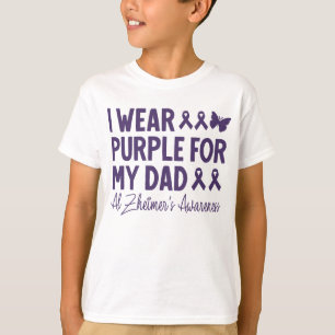 T-shirt Je porte le violet pour mon père La conscience d'A