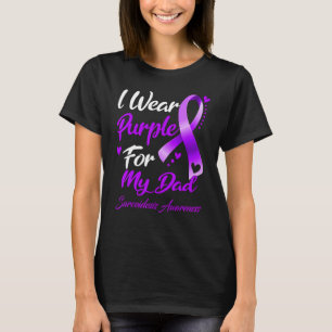 T-shirt Je Porte Le Violet Pour Mon Père La Sensibilisatio