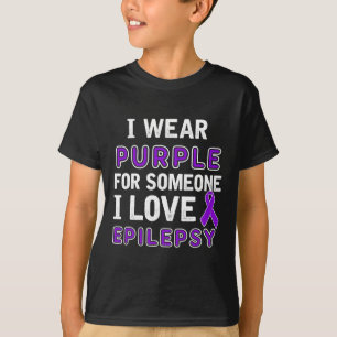 T-shirt Je porte le violet - Sensibilisation à l'épilepsie