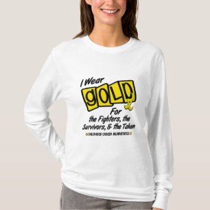 T-shirt Je porte l'or pour les SURVIVANTS de COMBATTANTS
