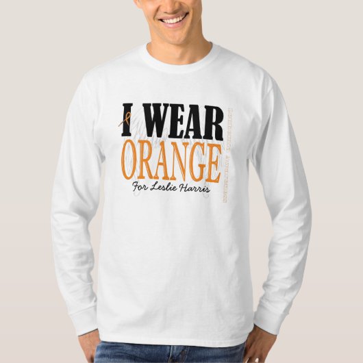 T-SHIRT JE PORTE L'ORANGE (Devant)