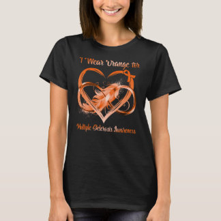 T-shirt Je Porte L'Orange Pour La Sensibilisation À La Scl