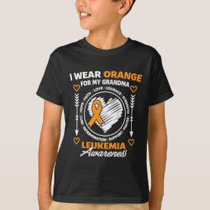 T-shirt Je Porte L'Orange Pour Ma Grand-Mère Nana