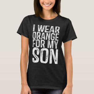 T-shirt Je Porte L'Orange Pour Mon Fils Sensibiliser À La