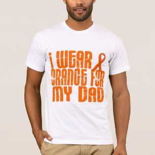T-shirt Je porte l'orange pour mon papa 16