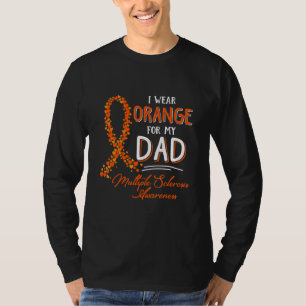 T-shirt Je Porte L'Orange Pour Mon Père, Mme Sensibilisati
