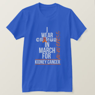 T-shirt Je porte Orange en Mars pour le Cancer du Rein