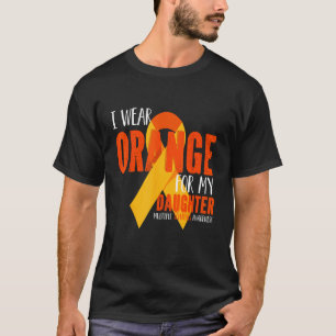 T-shirt Je porte orange pour la sclérose en plaques de ma