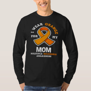 T-shirt Je Porte Orange Pour Ma Mère Ms Multiple Scelrosis