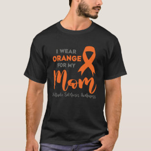T-shirt Je Porte Orange Pour Ma Mère Sclérose En Plaques