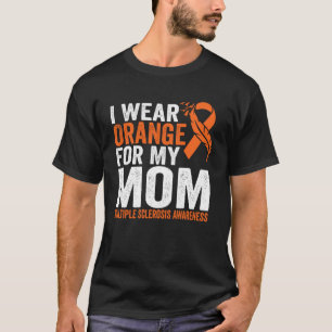 T-shirt Je Porte Orange Pour Ma Mère Sclérose En Plaques
