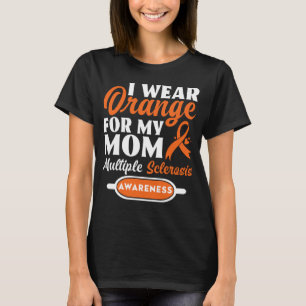 T-shirt Je Porte Orange Pour Ma Mère Sclérose En Plaques