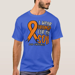 T-shirt Je Porte Orange Pour Mon Fils