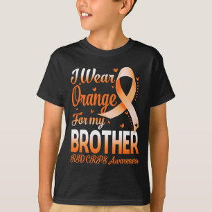 T-shirt Je Porte Orange Pour Mon Frère Rsd Crps Sensibilis