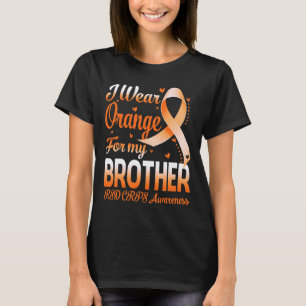 T-shirt Je Porte Orange Pour Mon Frère Rsd Crps Sensibilis