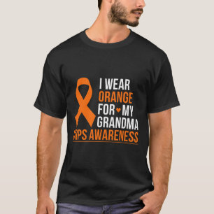 T-shirt Je Porte Orange Pour Mon Grand-Mère Rsd Crps Sensi